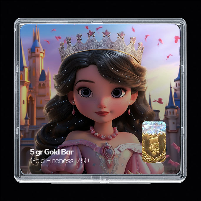 شمش طلا 18 عیار مدل باربی کد SG10900