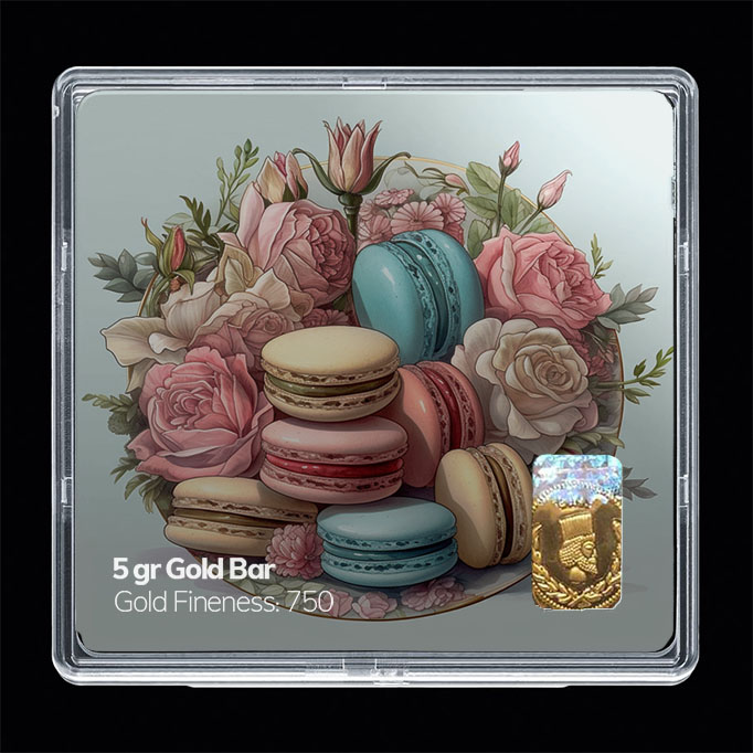 شمش طلا 18 عیار مدل شیرینی کد SG10903