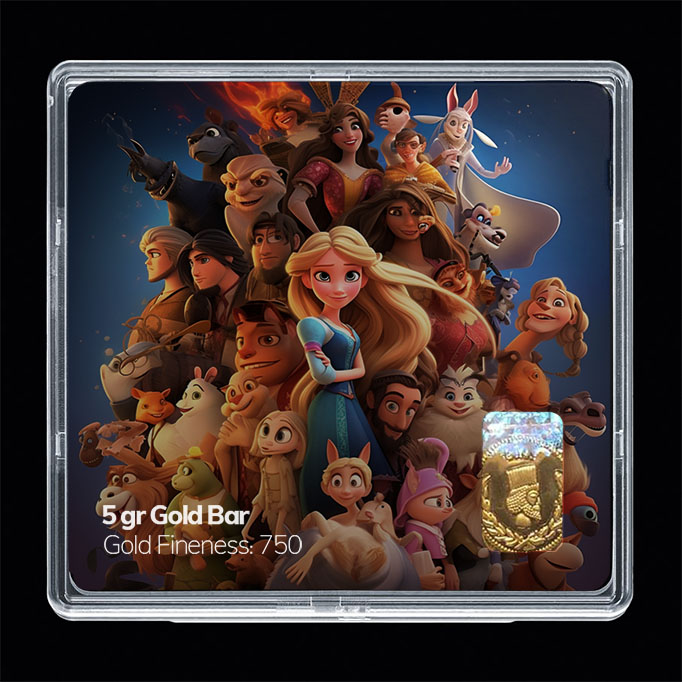 شمش طلا 18 عیار مدل باربی کد SG10911