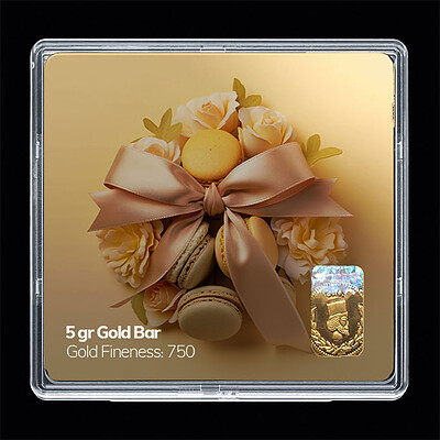 شمش طلا 18 عیار مدل پاپیون کد SG10918