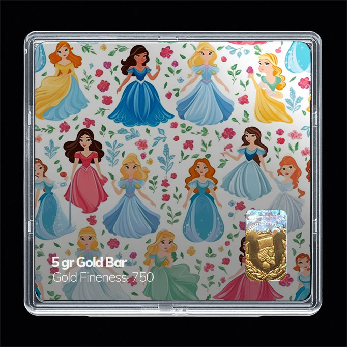 شمش طلا 18 عیار مدل باربی کد SG10920