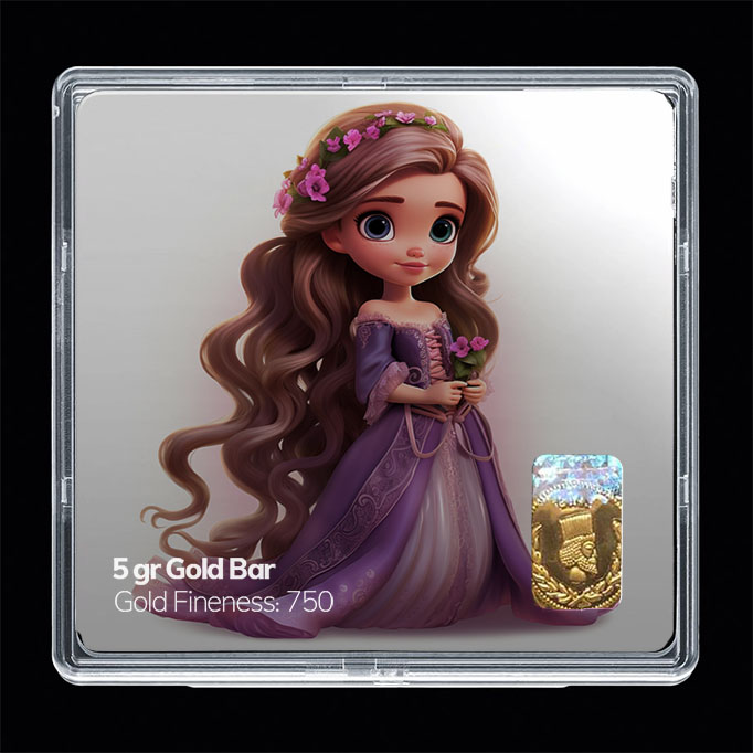 شمش طلا 18 عیار مدل باربی کد SG10921