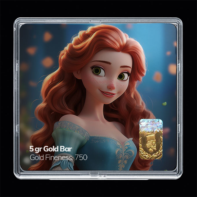 شمش طلا 18 عیار مدل باربی کد SG10941