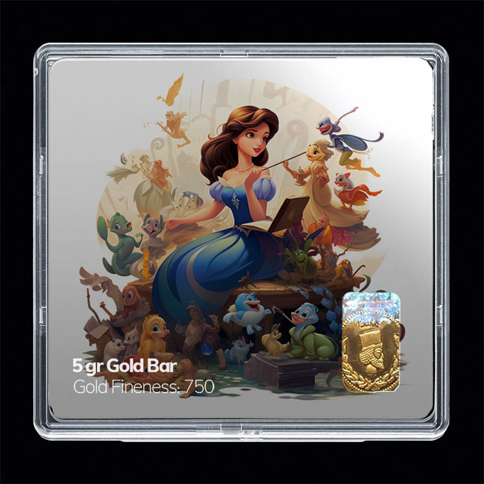 شمش طلا 18 عیار مدل باربی کد SG10942