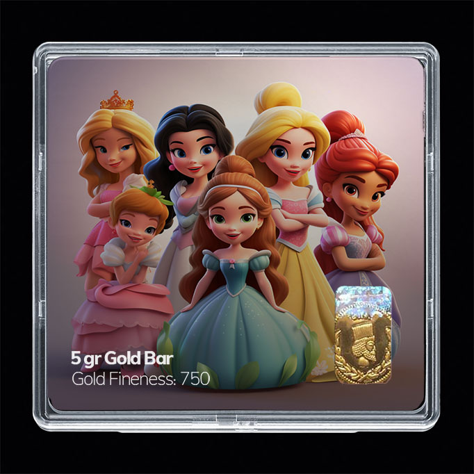 شمش طلا 18 عیار مدل باربی کد SG10958