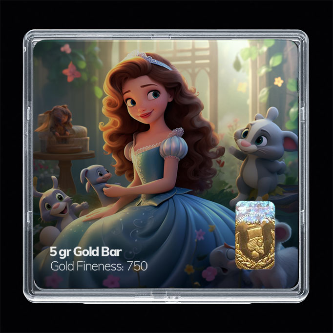 شمش طلا 18 عیار مدل باربی کد SG10966