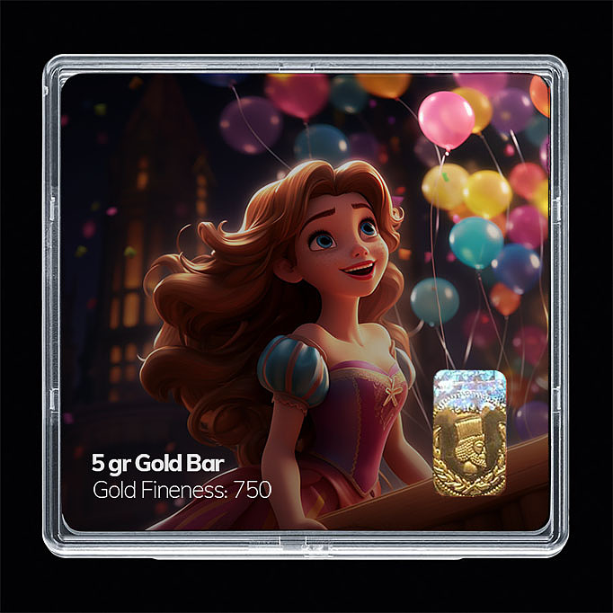 شمش طلا 18 عیار مدل باربی کد SG10974