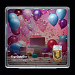 شمش طلا 18 عیار مدل تولد کد SG11036