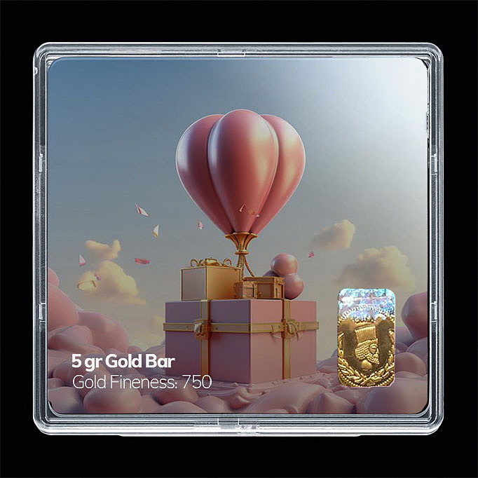 شمش طلا 18 عیار مدل تولد کد SG11047