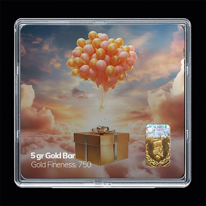 شمش طلا 18 عیار مدل تولد کد SG11053