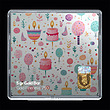 شمش طلا 18 عیار مدل تولد کد SG11060