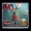 شمش طلا 18 عیار مدل تولد کد SG11071