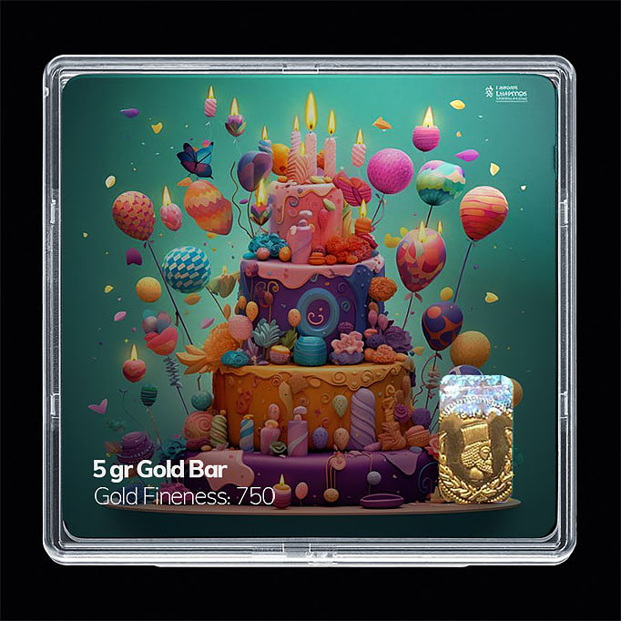 شمش طلا 18 عیار مدل تولد کد SG11073