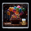 شمش طلا 18 عیار مدل تولد کد SG11076