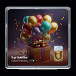 شمش طلا 18 عیار مدل تولد کد SG11077