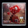 شمش طلا 18 عیار مدل تولد کد SG11078