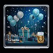 شمش طلا 18 عیار مدل تولد کد SG11082