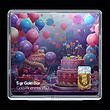 شمش طلا 18 عیار مدل تولد کد SG11088