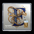شمش طلا 18 عیار مدل حرف E کد SG11110