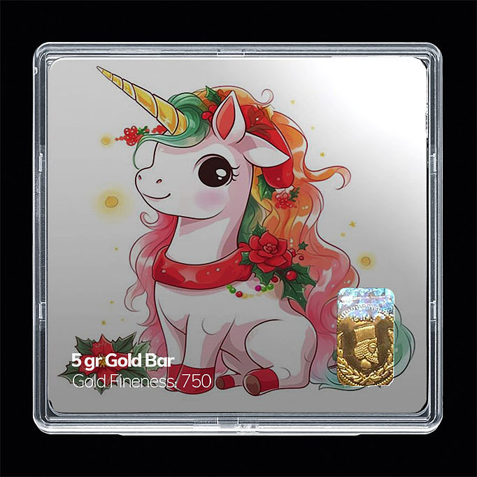شمش طلا 18 عیار مدل اسب تک شاخ کد SG11248