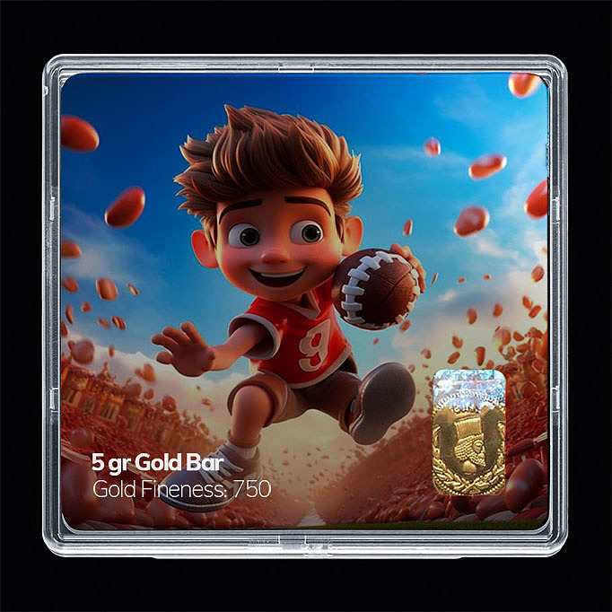 شمش طلا 18 عیار مدل پسر کد SG11286