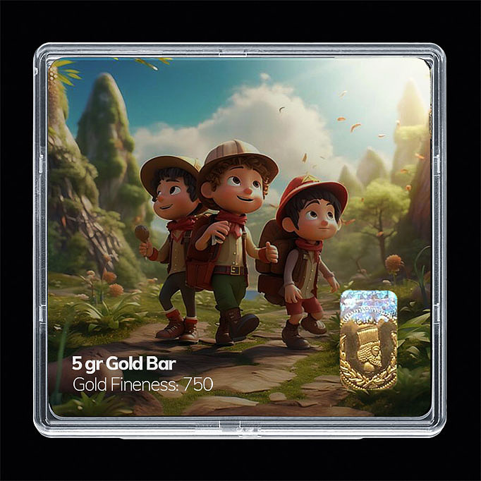شمش طلا 18 عیار مدل پسر کد SG11294
