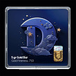شمش طلا 18 عیار مدل ماه کد SG11297