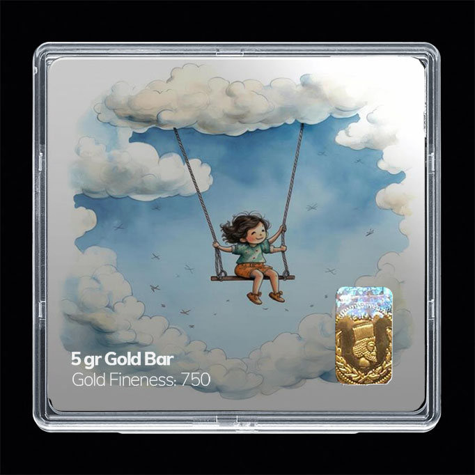 شمش طلا 18 عیار مدل تاب کد SG11334