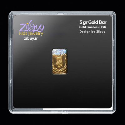 شمش طلا 18 عیار مدل ماه کد SG11379