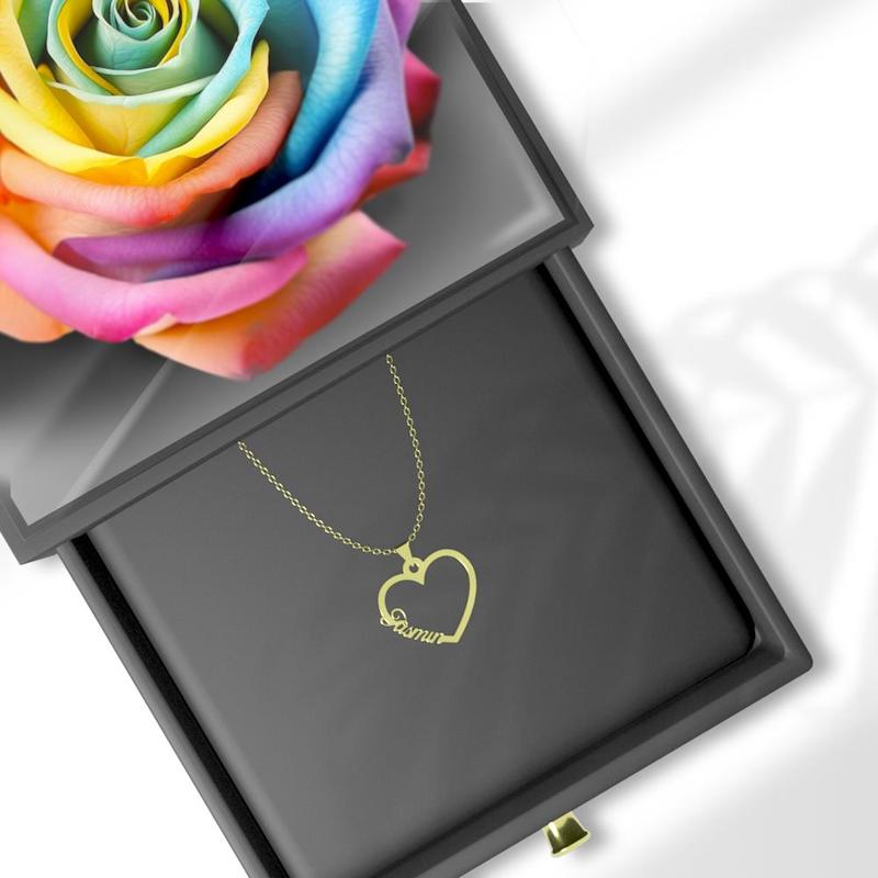 گردنبند طلا 18 عیار زنانه مدوپد مدل اسم جاسمین jasmin کد R527