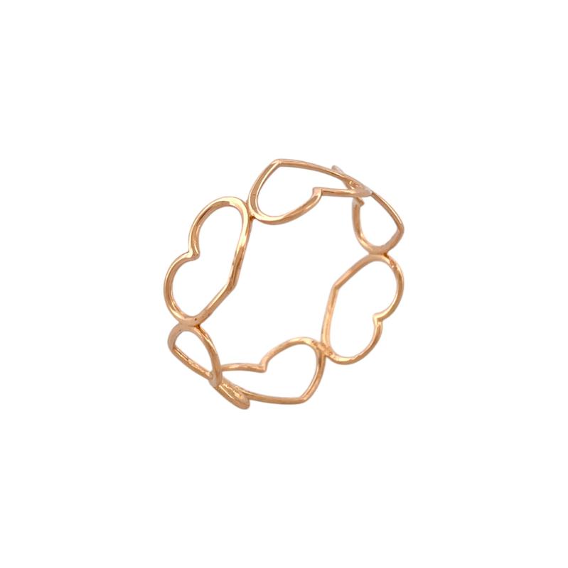 انگشتر طلا 18 عیار زنانه زر مدل قلب کد ZBR000245