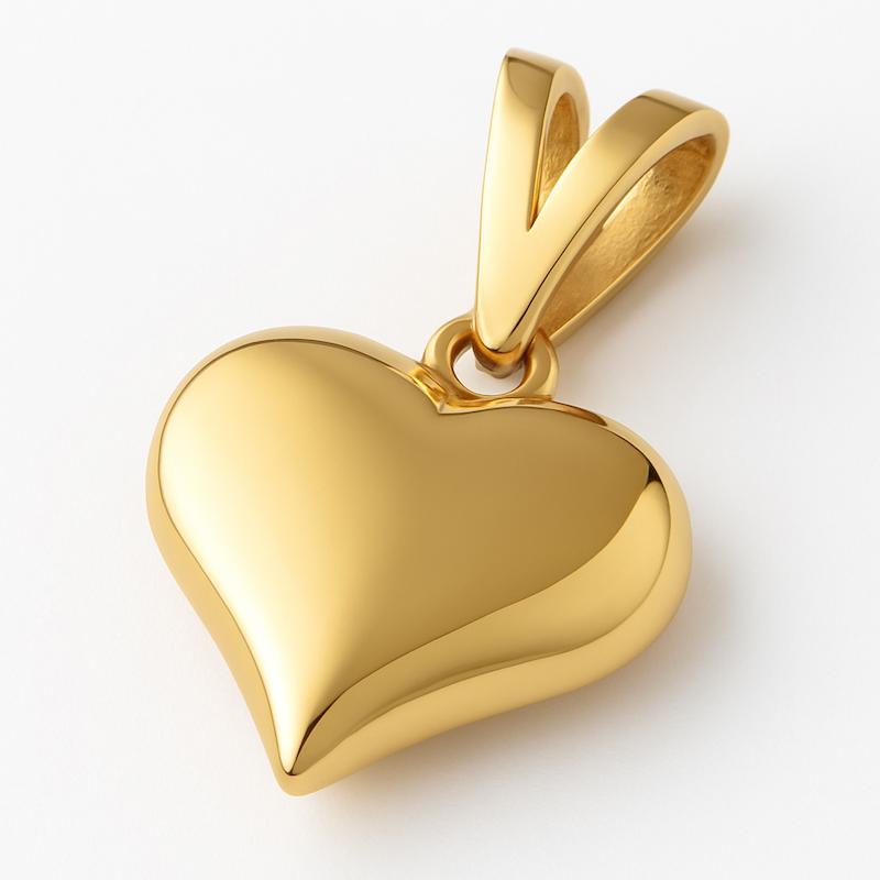 آویز طلا 18 عیار زنانه زربن مدل قلب دامله متوسط کد ZBA000960