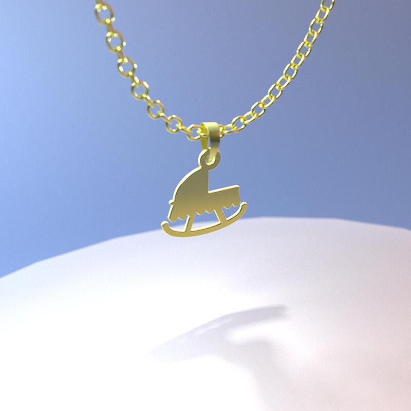 گردنبند طلا مدل گهواره کد ZC10072