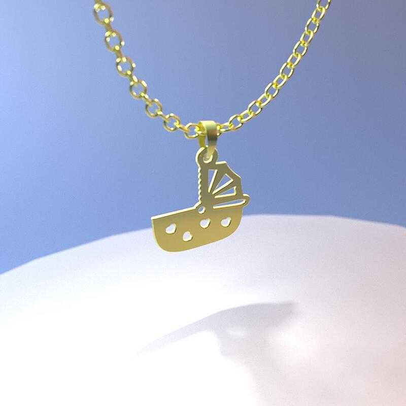 گردنبند طلا مدل گهواره کد ZC10077