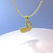 گردنبند طلا مدل گهواره کد ZC10078