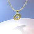 گردنبند طلا مدل گهواره کد ZC10079