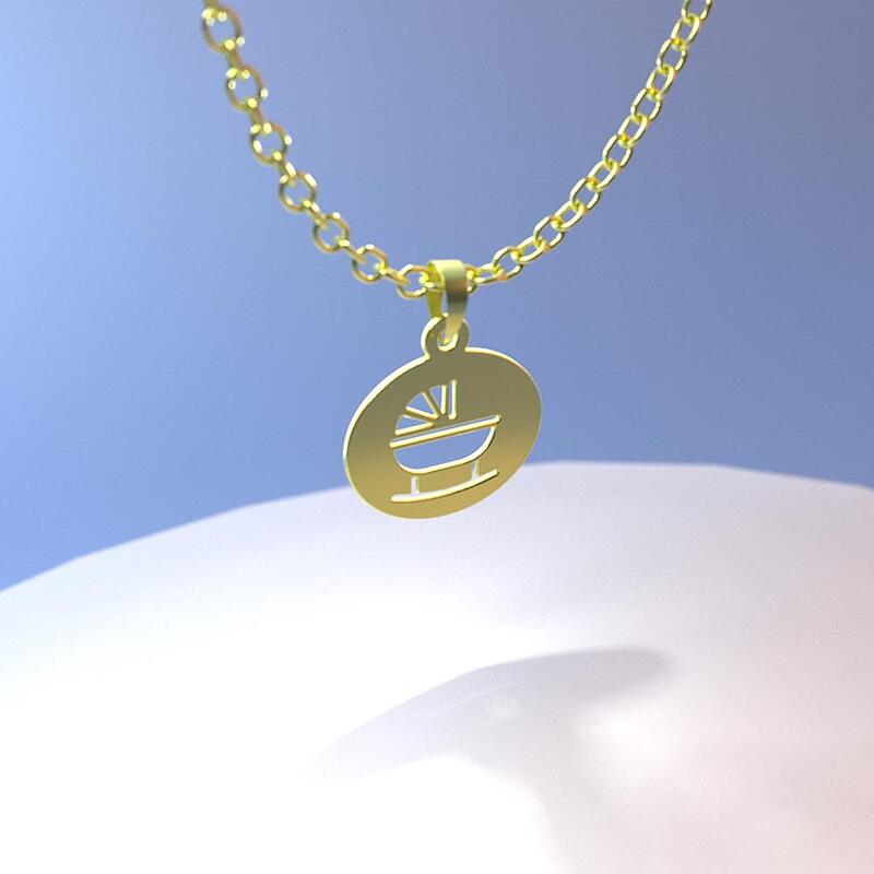 گردنبند طلا مدل گهواره کد ZC10079