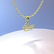 گردنبند طلا مدل گهواره کد ZC10080