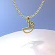 گردنبند طلا مدل گهواره کد ZC10081