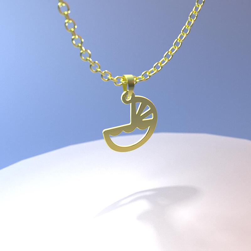گردنبند طلا مدل گهواره کد ZC10081