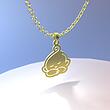 گردنبند طلا مدل نوزاد در خواب کد ZC10230