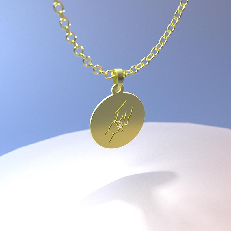 گردنبند طلا مدل دست نوزاد کد ZC10322