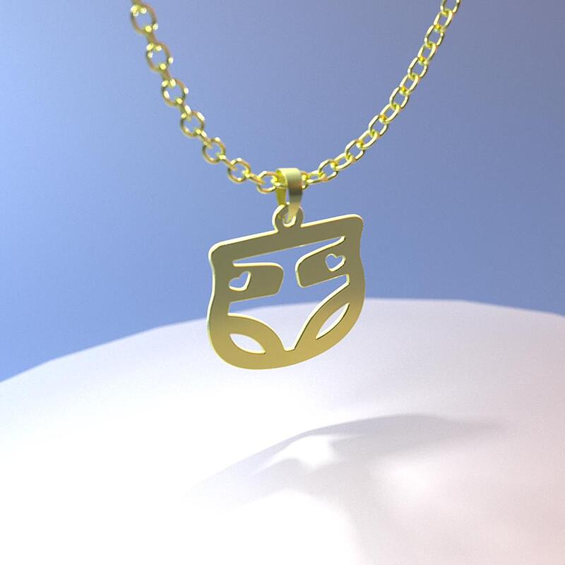گردنبند طلا مدل پوشک نوزاد کد ZC10340