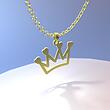 گردنبند طلا مدل تاج کد ZC10349