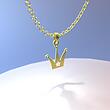 گردنبند طلا مدل تاج کد ZC10352