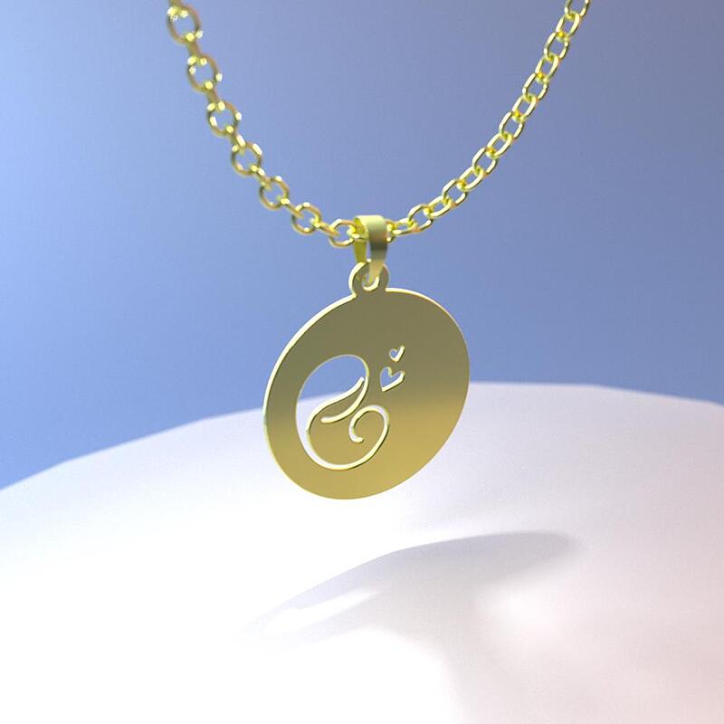 گردنبند طلا مدل مادر و فرزند کد ZC10359