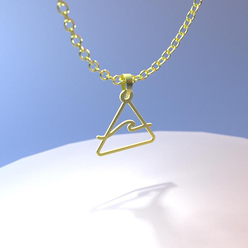 گردنبند طلا مدل موج کد ZC10378