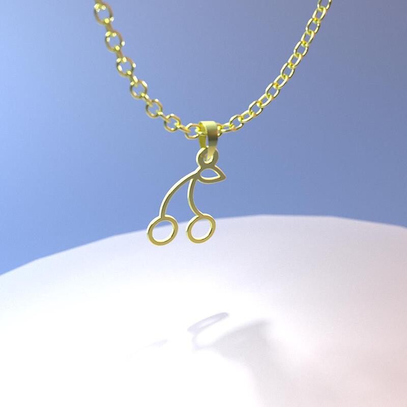 گردنبند طلا مدل گیلاس کد ZC10420