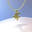 گردنبند طلا مدل پازل کد ZC10435