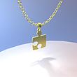 گردنبند طلا مدل پازل کد ZC10437